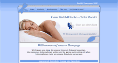 Desktop Screenshot of feine-hotelwaesche.de